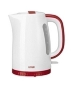 Logik L17PKRD13 Jug Kettle - White & Red